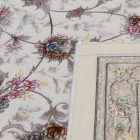 Perský koberec Isfahan béžový 150x225 luxusní akrylový koberec do obývacího pokoje