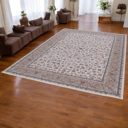 Perský koberec Isfahan béžový 200x300 kvalitní koberec do obýváku z akrylu