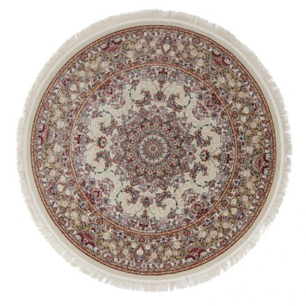 Kulatý koberec béžový Medalion 150x150 prémiový Perský koberec