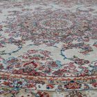 Kulatý koberec béžový Medalion 100x100 prémiový Perský koberec z akrylu