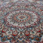 Kulatý koberec béžový Medalion 100x100 prémiový Perský koberec z akrylu