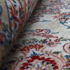 Kulatý koberec béžový Medalion 100x100 prémiový Perský koberec z akrylu