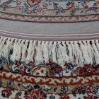 Kulatý koberec béžový Medalion 100x100 prémiový Perský koberec z akrylu