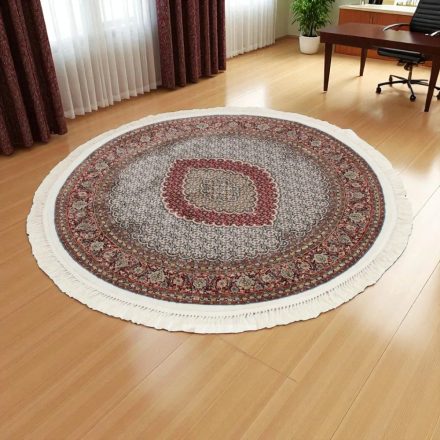 Kulatý koberec se vzorem Mahi - béžový 150x150