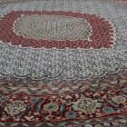 Kulatý koberec béžový Mahi 200x200 prémiový Perský koberec z akrylu