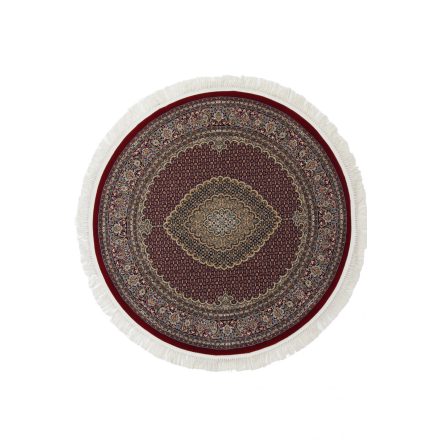 Kulatý koberec vínový Mahi 100x100 prémiový Perský koberec