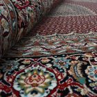 Kulatý koberec vínový Mahi 200x200 prémiový Perský koberec z akrylu