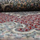 Kulatý koberec vínový Mahi 200x200 prémiový Perský koberec z akrylu