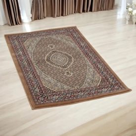 Luxusní akrylový koberec se vzorem Mahi - hnědý 80x120