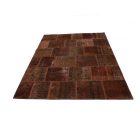 Design koberec hnědý Patchwork 170x235 koberec do obýváku
