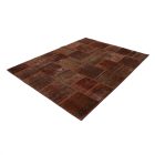 Design koberec hnědý Patchwork 170x235 koberec do obýváku