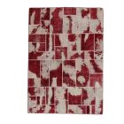 Design koberec vínově-bílý Patchwork 170x241 koberec do obýváku