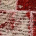 Design koberec vínově-bílý Patchwork 170x241 koberec do obýváku