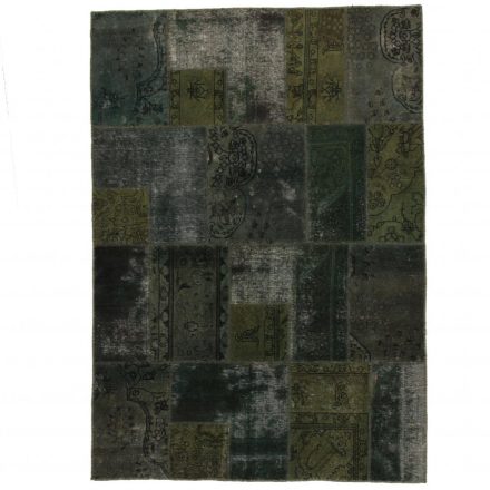 Design koberec zelený Patchwork 168x239 koberec do obýváku