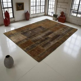   Design koberec zelený Patchwork 167x240 koberec do obýváku