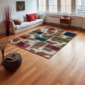   Design koberec barevný Patchwork 100x145 koberec do obýváku
