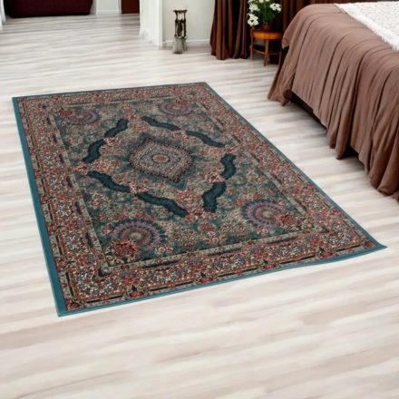 Perský koberec modrý TABRIZ 140x200 kvalitní akrylový koberec