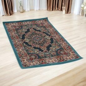 Luxusní akrylový koberec se vzorem Tabriz - modrý 80x120