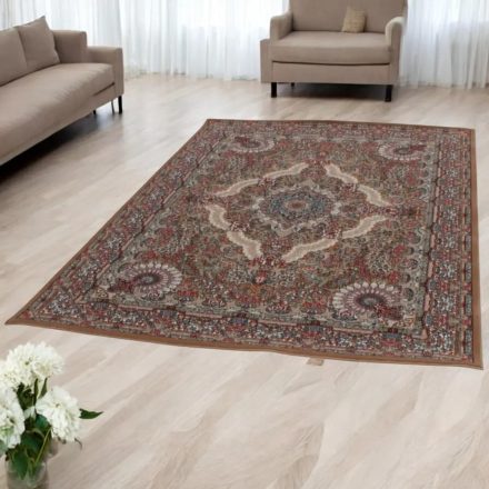 Luxusní akrylový koberec se vzorem Medalion - hnědý 200x300