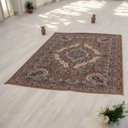 Perský koberec hnědý Medalion 60x90 prémiový kvalitní akrylový koberec