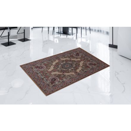 Perský koberec hnědý Medalion 80x120 prémiový koberec do obývacího pokoje a ložnice