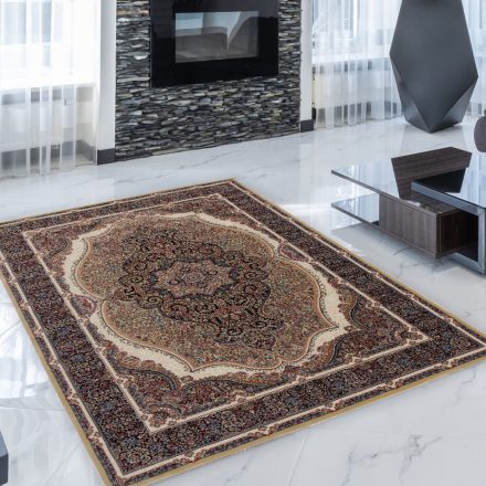 Perský koberec hnědý Kerman 140x200 prémiový koberec do obýváku a ložnice