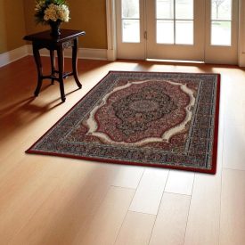   Perský koberec vínový Medalion 60x90 prémiový koberec do obýváku a ložnice