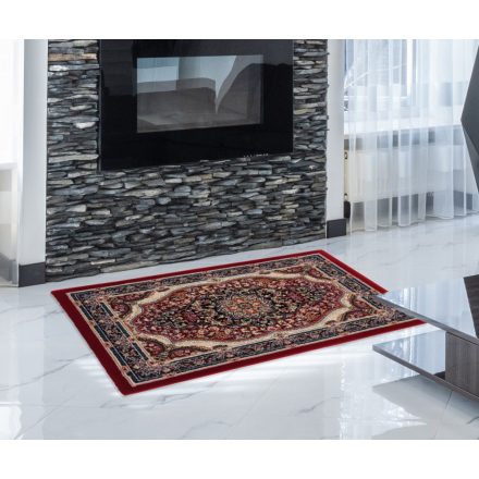 Perský koberec vínový Medalion 60x90 prémiový koberec do obýváku a ložnice