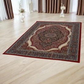   Luxusní akrylový koberec se vzorem Medalion - vínový 80x120