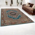 Luxusní akrylový koberec se vzorem Kerman - modrý 200x300