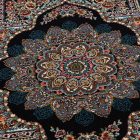 Perský koberec Kerman modrý 200x300 kvalitní koberec do obýváku z akrylu