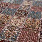 Perský koberec béžový KHESHTI 160x230 kvalitní akrylový koberec do obýváku