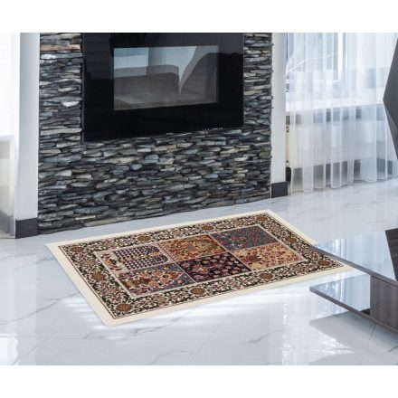 Perský koberec béžový Kheshti 60x90 prémiový koberec do obýváku a ložnice