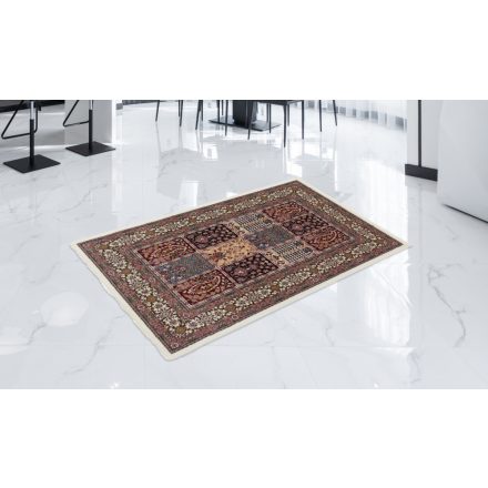 Perský koberec béžový Kheshti 80x120 prémiový koberec do obýváku a ložnice