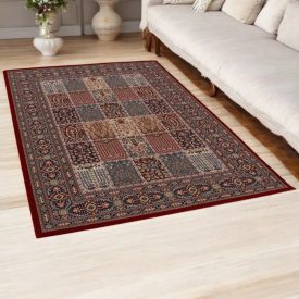   Luxusní akrylový koberec se vzorem Kheshti - vínový 160x230