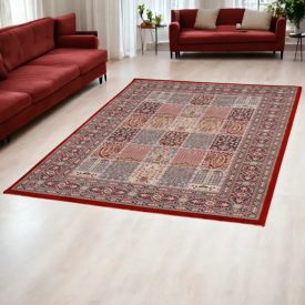   Luxusní akrylový koberec se vzorem Kheshti - vínový 200x300