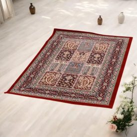   Luxusní akrylový koberec se vzorem Kheshti - vínový 60x90