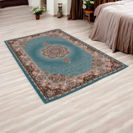 Perský koberec Tyrkysový TABRIZ 140x200 luxusní akrylový koberec