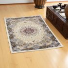 Perský koberec béžový Kerman 80x120 prémiový koberec do obýváku a ložnice