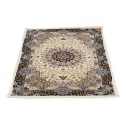 Perský koberec béžový Kerman 80x120 prémiový koberec do obýváku a ložnice