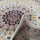 Perský koberec béžový Kerman 80x120 prémiový koberec do obýváku a ložnice