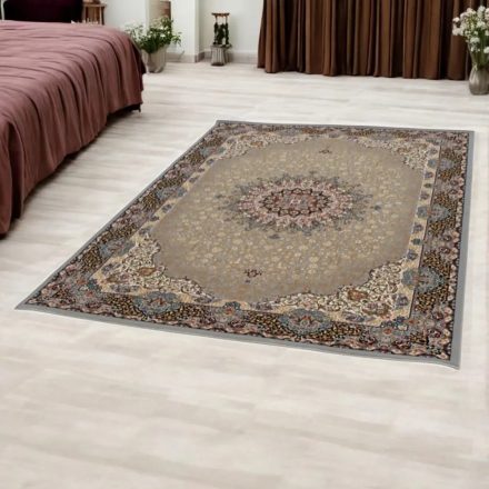 Perský koberec šedý KERMAN 140x200 exkluzivní kusový koberec z akrylu