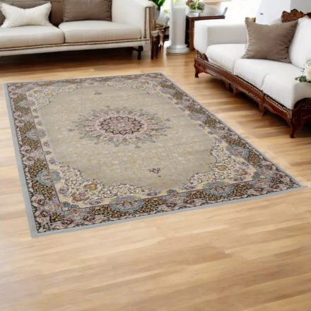 Perský koberec šedý KERMAN 160x230 kvalitní akrylový koberec do obývacího pokoje