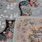 Perský koberec šedý TABRIZ 160x230 kvalitní akrylový koberec do obýváku