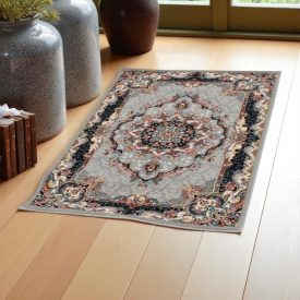 Luxusní akrylový koberec se vzorem Tabriz - šedý 80x120