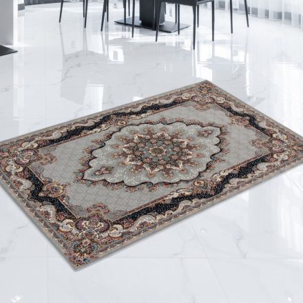 Perský koberec šedý Tabriz 80x120 prémiový koberec do obýváku a ložnice