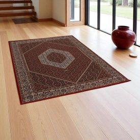   Perský koberec vínový Bidjar 80x120 prémiový koberec do obýváku a ložnice