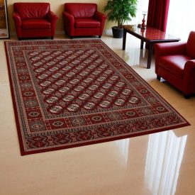   Luxusní akrylový koberec se vzorem Bokhara - vínový 200x300