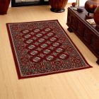 Luxusní akrylový koberec se vzorem Bokhara - vínový 80x120
