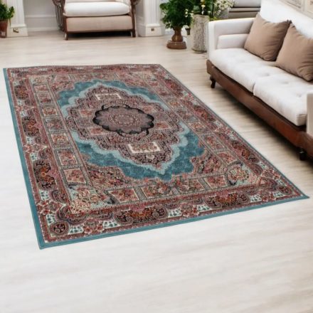 Perský koberec modrý TABRIZ 160x230 luxusní koberec do obýváku